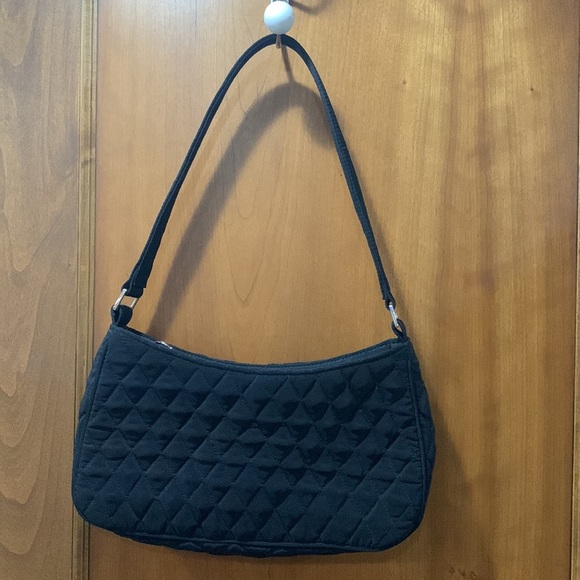 Vera Bradley Handbags - Vera Bradley small black quilted top handle bag